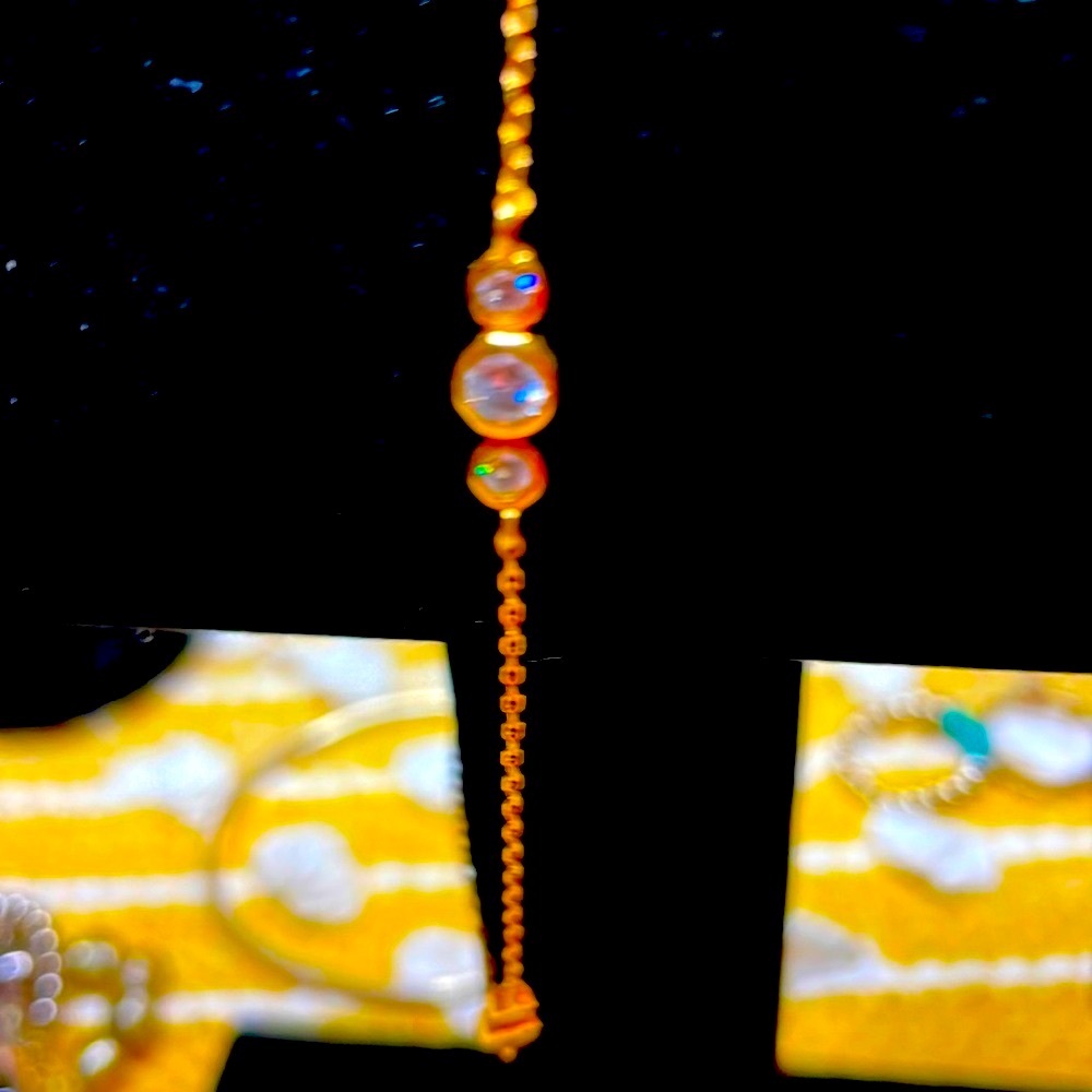 Silpada gold clarity anklet for minimalist or stacking.